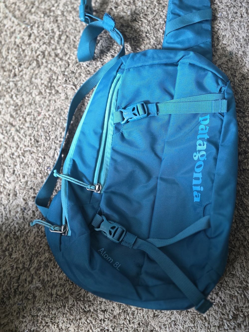 Patagonia Teal Crossbody Sling Pack